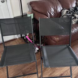 Set Of 2 Bistro Folding Chairs new