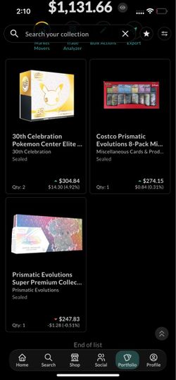 Pokemon Center Sealed 30th & Prismatic Evolutions (Pokemon cards)
