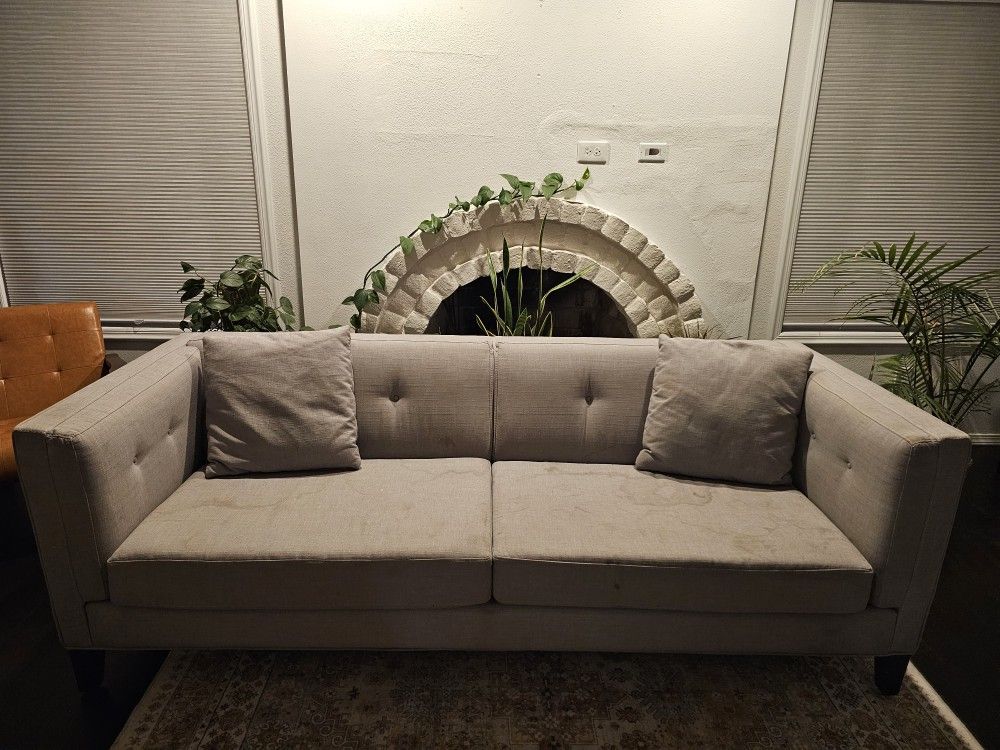 Gray Sofa and Loveseat