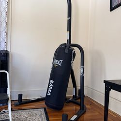 Heavy-Duty Punching Bag Stand + Hammock Swing + Everlast Bag – $180 OBO