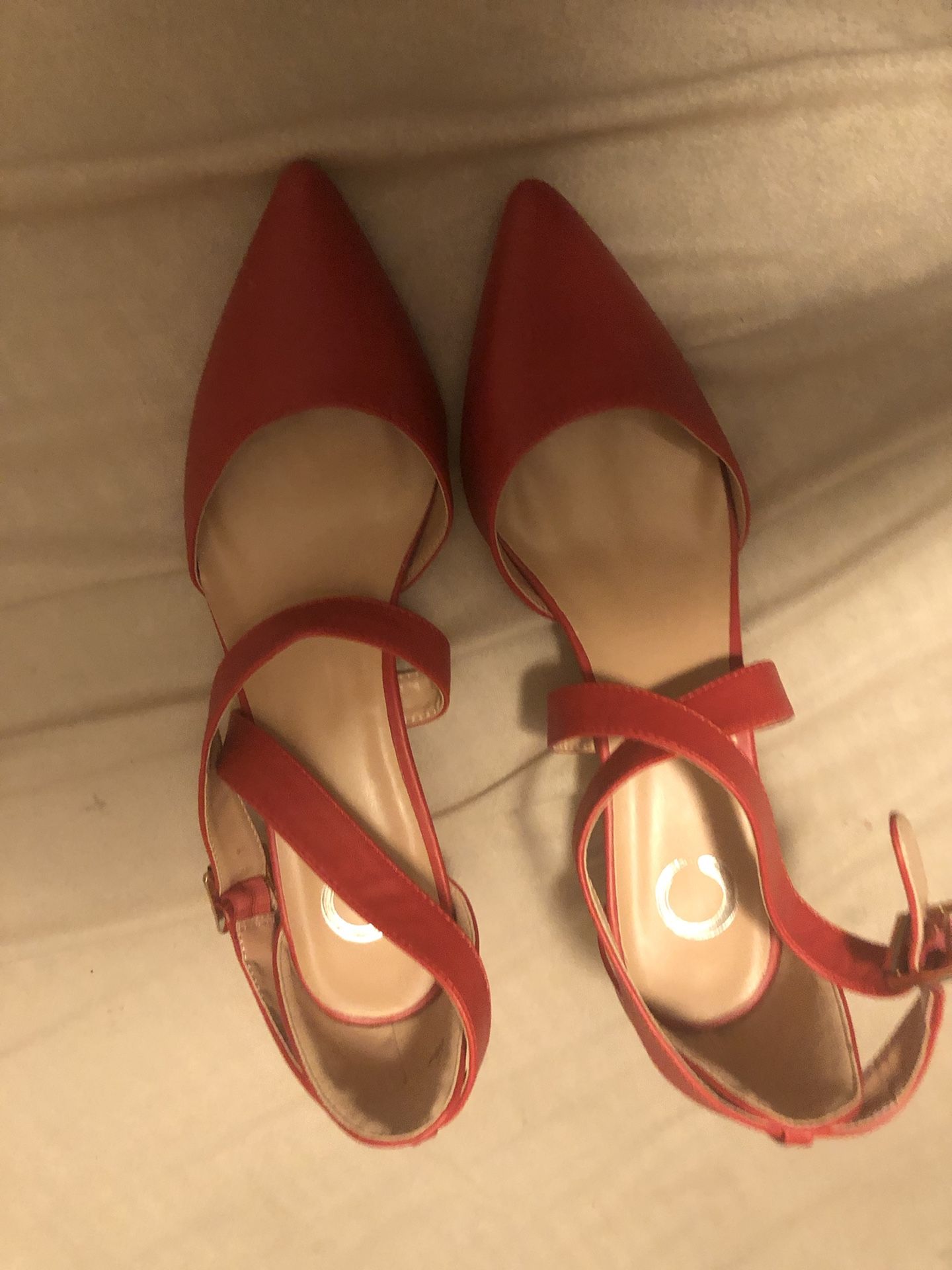 Red High Heels Size 8-8.5