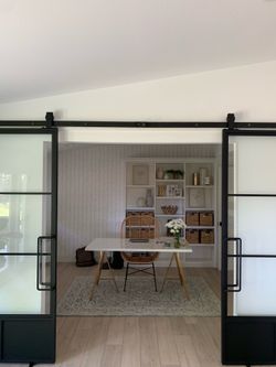 Traditional French Barn Door Door + Buck Barn Door Hardware