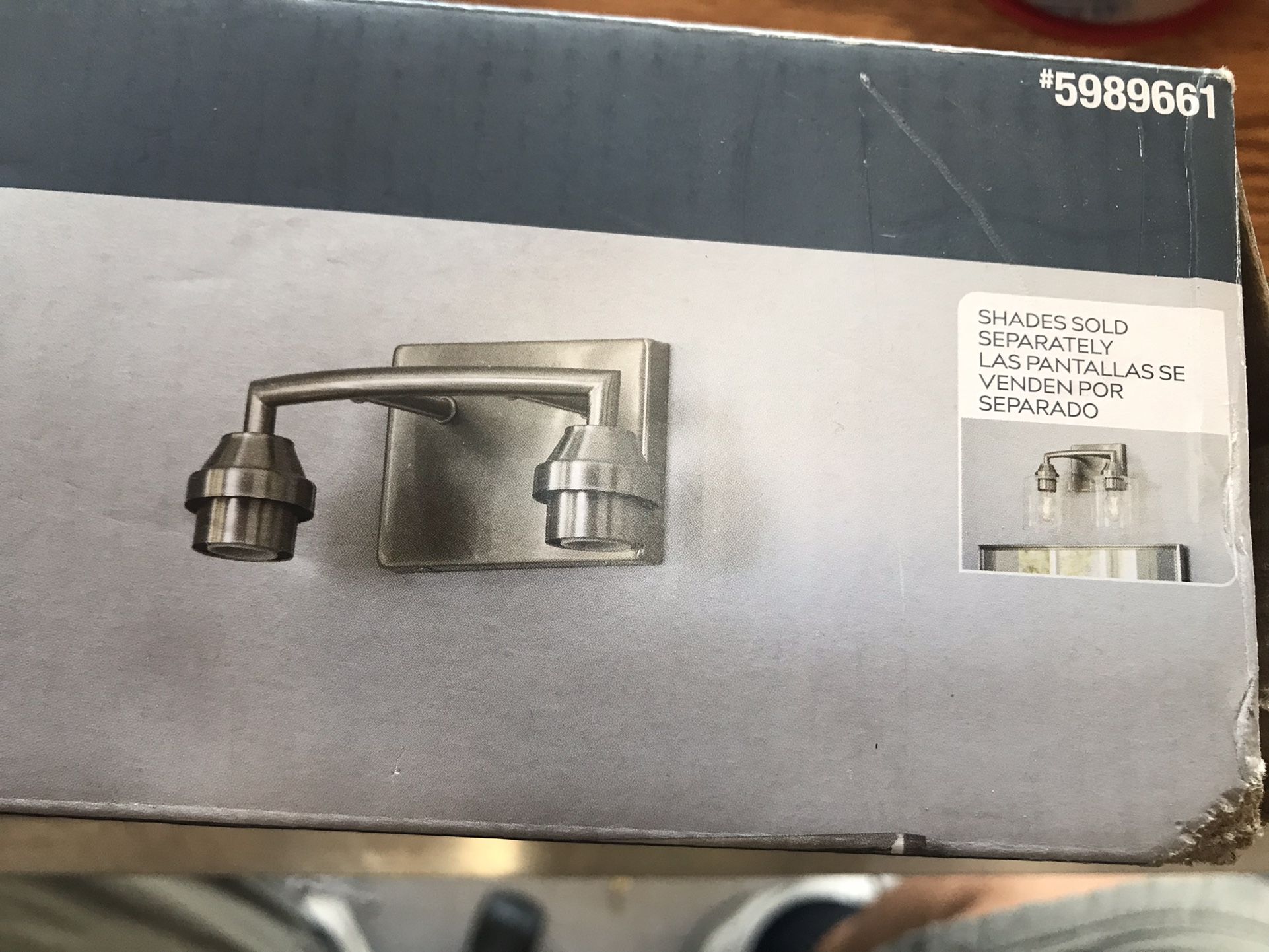 Styles Selections 2-Light Vanity Bar Brushed Nickel Finish
