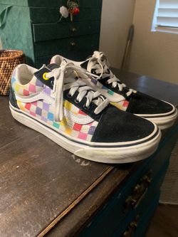 Vans Old Skool Rainbow Checkerboard Sneakers