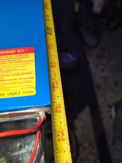 Blue LED Light Bar Strip, for a scooter 48 volt battery