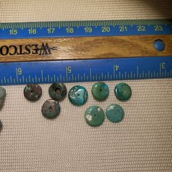 Lot Of 19 Turquoise Beads
