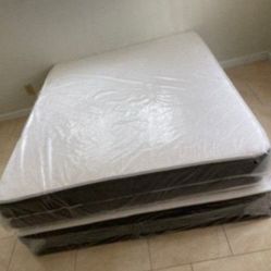 New Queen Size Mattress With Box Spring set Colchones Nuevos Queen Size Mattress BED