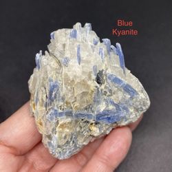 Blue Kyanite with Mica Rough Stone from Brazil 145g