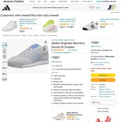 Adidas Samoa, Grey Light Blue Women’s Shoes, Size 9
