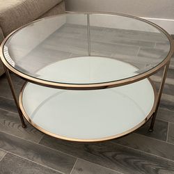 Glam Glass Top Coffee Table