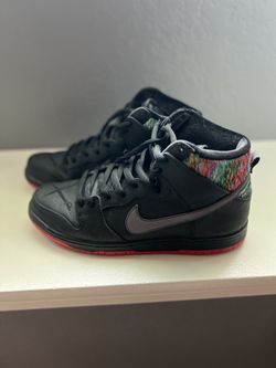 Nike SB Dunk High Gasparilla x SPOT | Size 10.5 | Black Red Silver