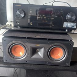 Pioneer Receiver, And Klipsch Center Speaker