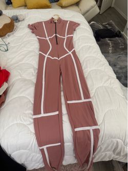 Pink overall, medium size
