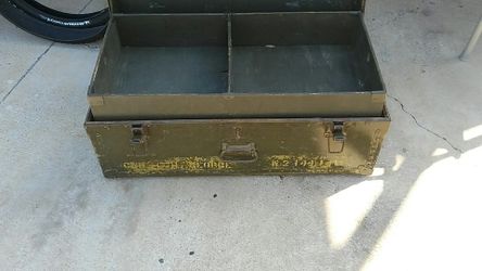 WWII Korea Era US Army Foot Locker Trunk