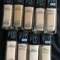 New Maybelline Fit Me Foundations 