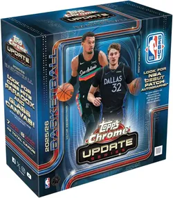 2025/26 Topps Chrome Update Series Basketball Mega Box