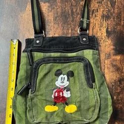 Disney Mickey Mouse Crossbody Canvas Purse just $5