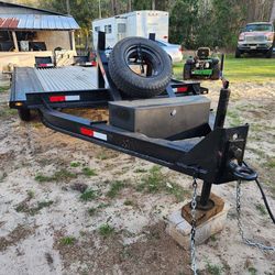 Deck Over Triple Axle Homemade Trailer
