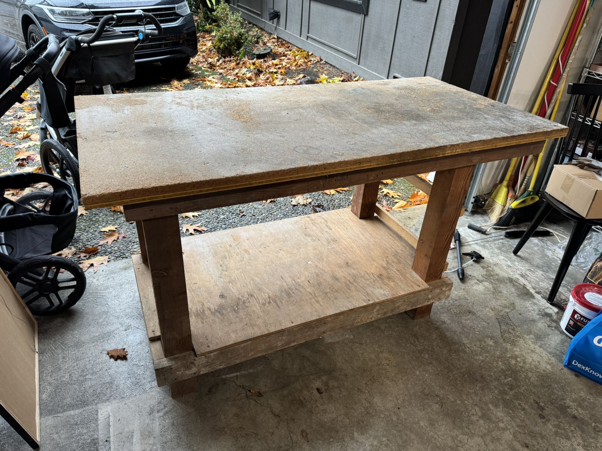 Work Bench w/ Shelf (30”x61”)