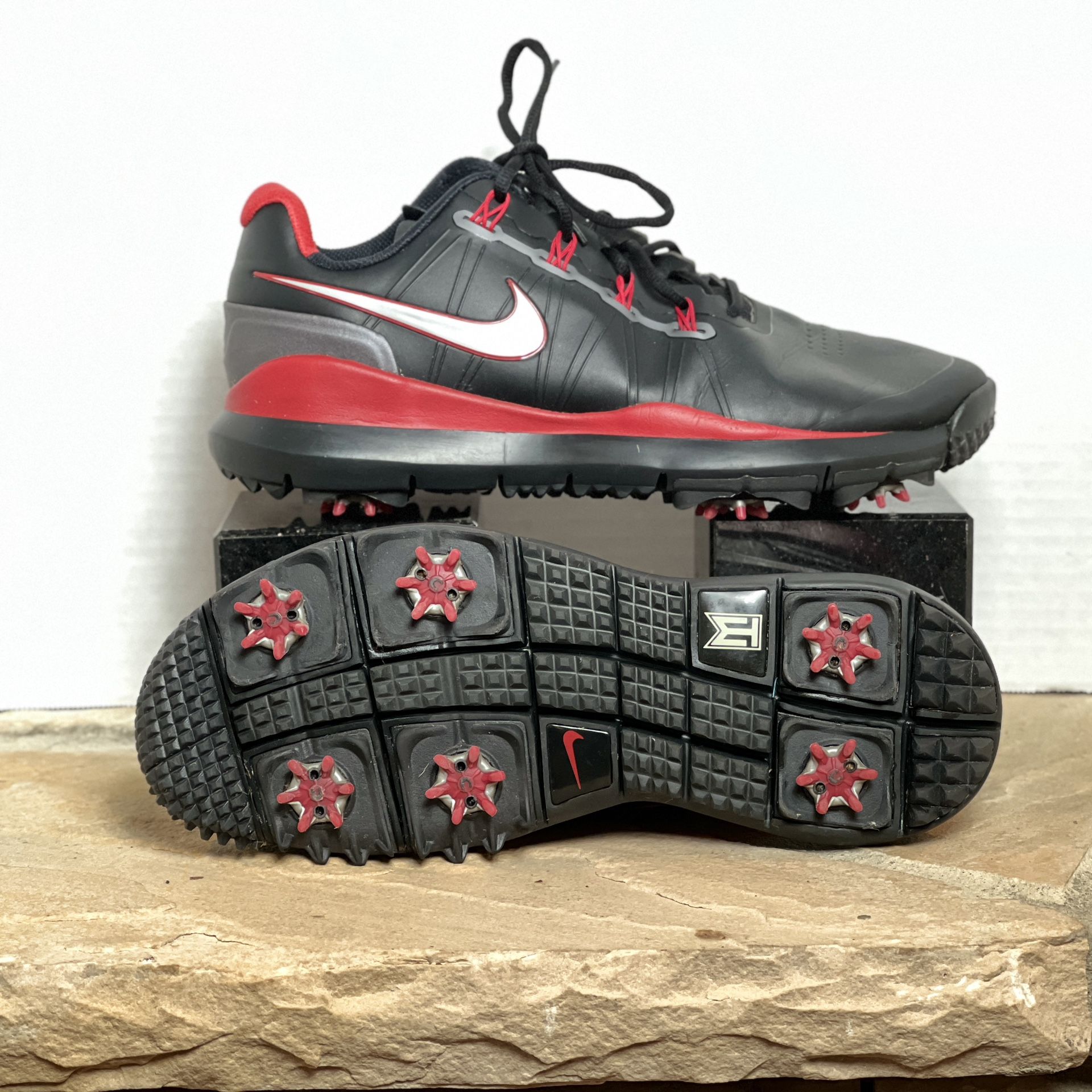 2013 Nike TW14 Golf Shoes Black Sz 11