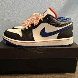 Air Jordan 1 Low Se Sashiko Industrial Blue 