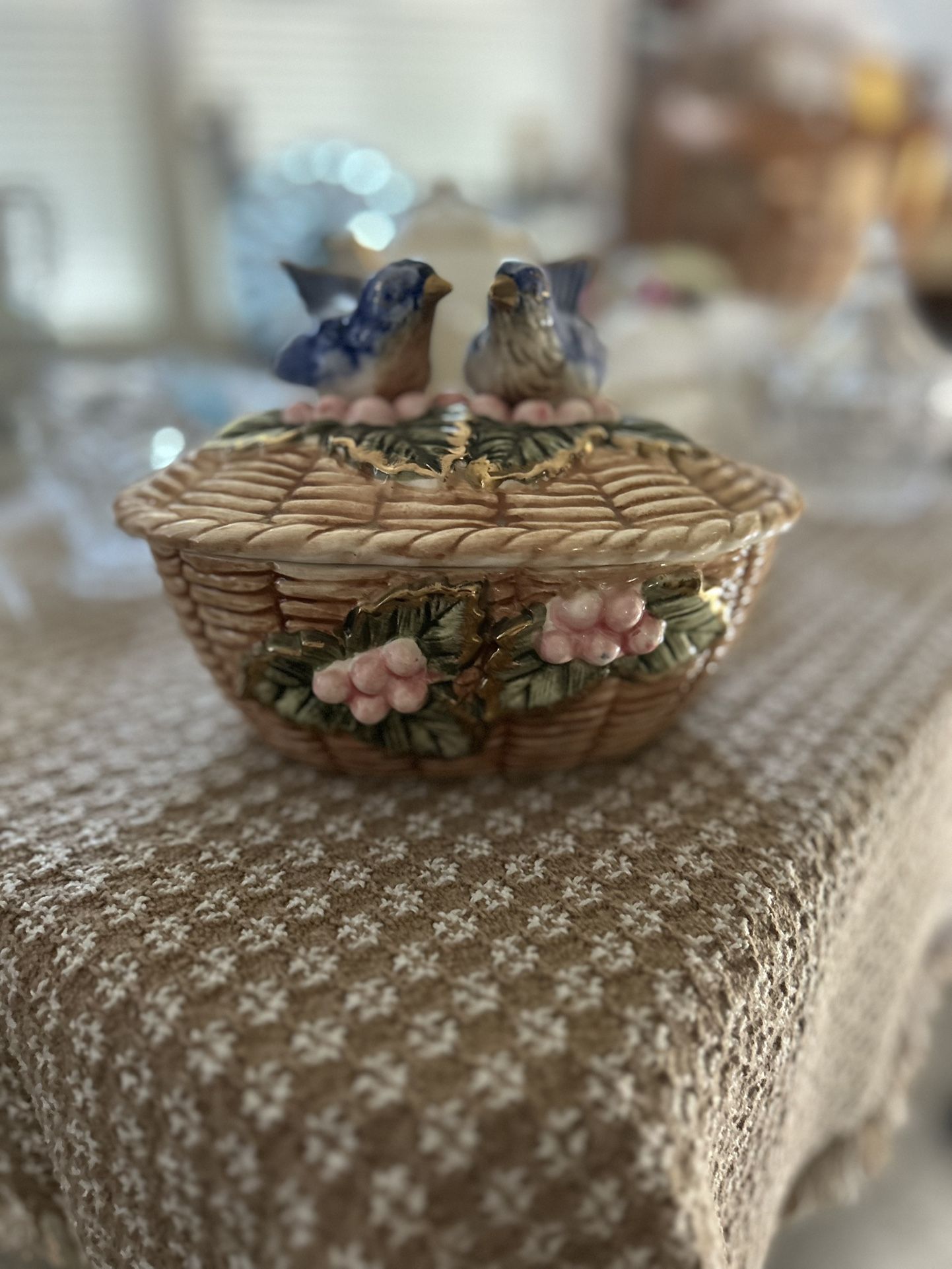 Vintage Glass, Tea Set, & More
