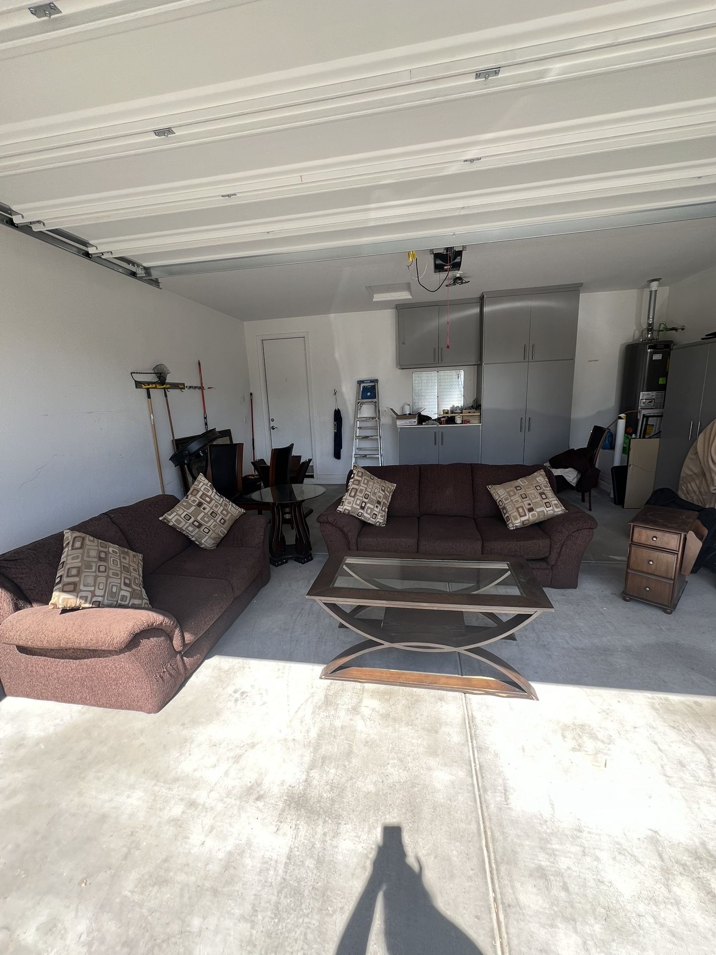 Sofas, center table , and side tables