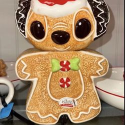 Stitch Christmas Cookie Jar