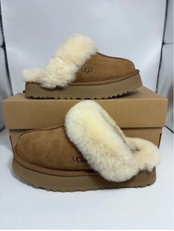 UGG W DISQUETTE Women's Slippers - Chestnut, Size 8 US (W/1122550)