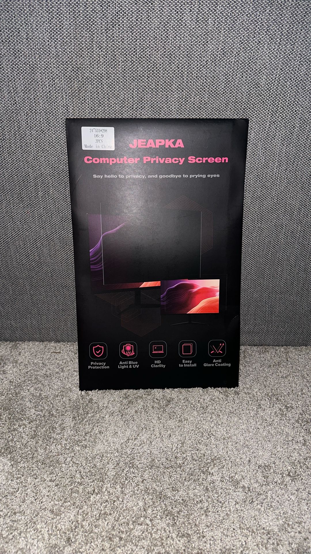 Computer Privacy Screen 3 Pack For 24 Inch & 16:9 Screen