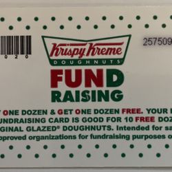 Krispy Kreme BOGO Card