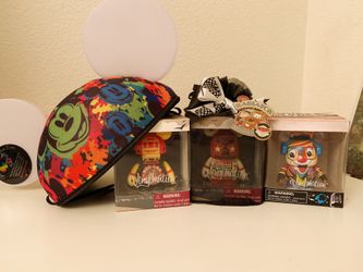 Disney Vinylmation and Mickey Mouse light up ears