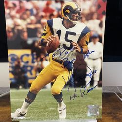 Vince Ferragamo #15 Los Angeles Rams Licensed signed 8x10 Photo NFL