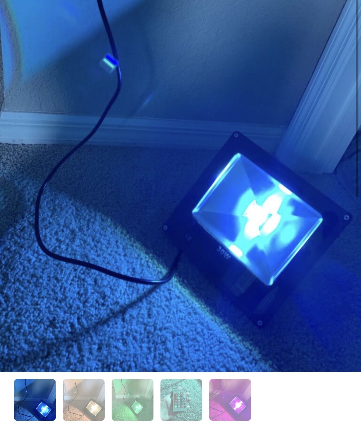 RGB flood lamp 30w