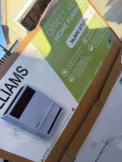 New Williams 14,000 Direct Vent Wall Heater Furnace 14k Natural Gas
