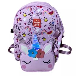 Kids School Pink Unicorn Backpack