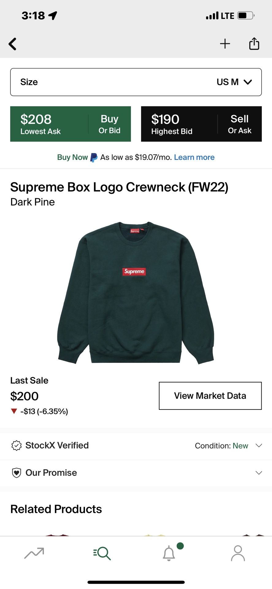 Supreme Box Logo Crewneck (FW22)