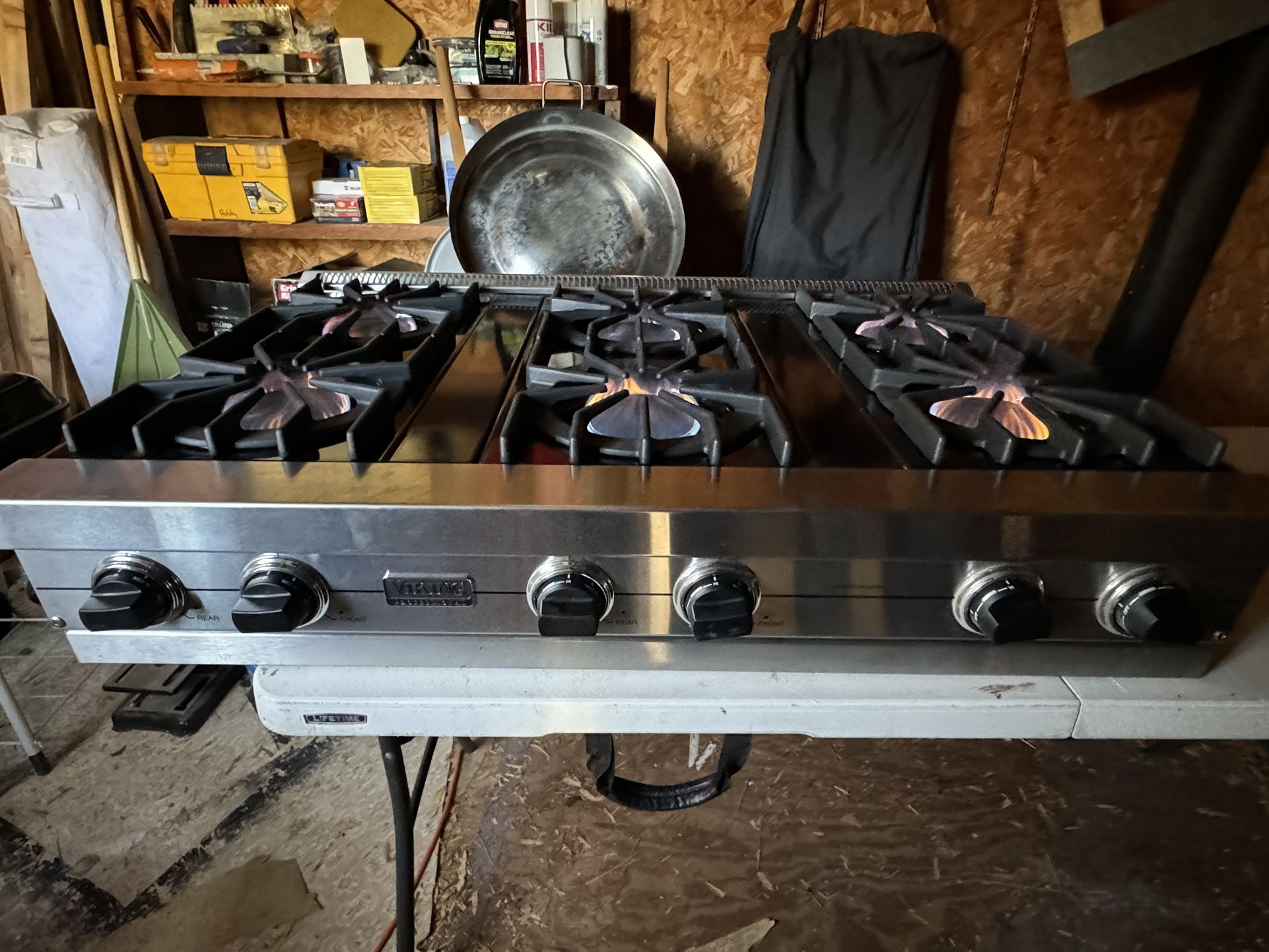 42in 6 Burner Stove Top Viking Professional