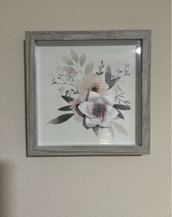 🌸 Beautiful Floral Wall Art - Like New 🌸