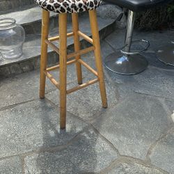 Cheetah Print Bar Stool