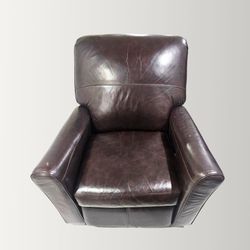 Power Leather Recliner Chair – Electric – Dark Brown – Fully Working