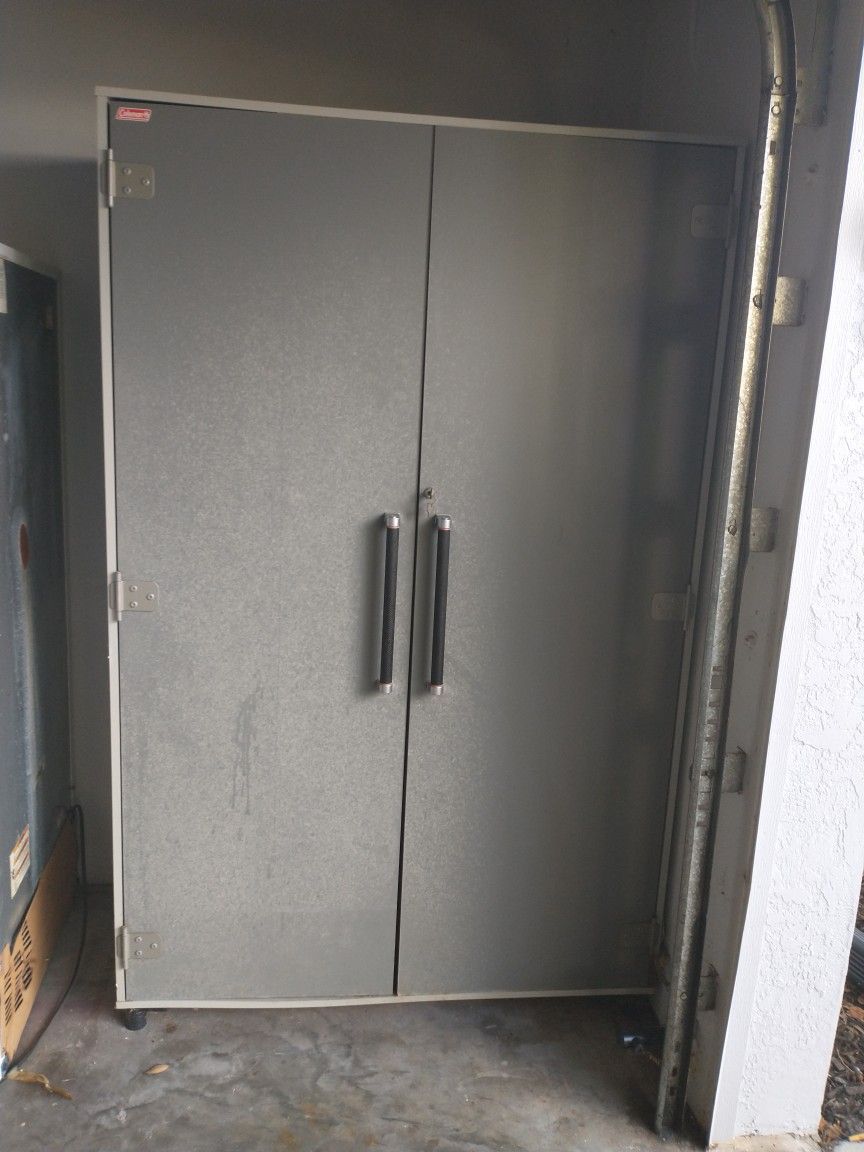 Coleman Cabinet With Keys,47"1/2Lx75"1/2Hx19"1/2W