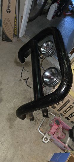 Off road bumper with KC Lights