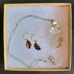 Necklace and Earring Set- Fall Leaves
