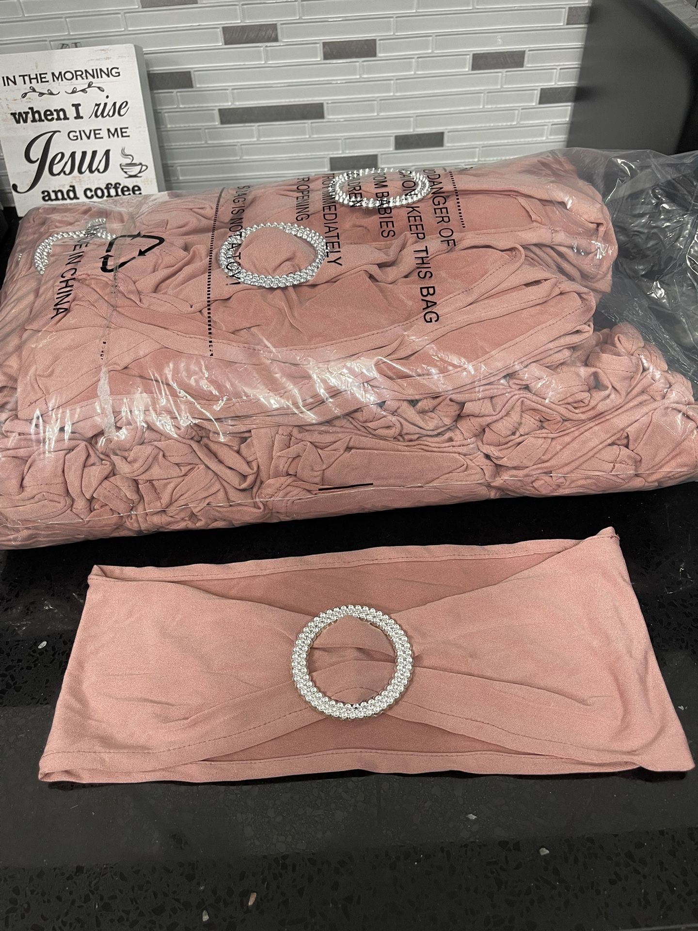 Dusty Rose Chair Sashes