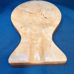 Lovely Natural Color Spoon Rest With Pretty  Veining. Fish Shape 