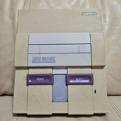 SNES Super Nintendo Entertainment System console only read description