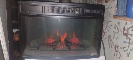 🔥 Electric Fireplace Insert – Works Great! 🔥