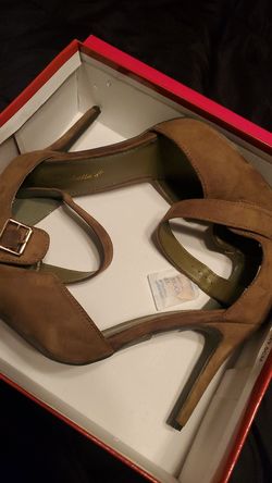 Olive green short heels