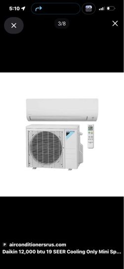 Daikin cooling only 220 volts  12000 Btu